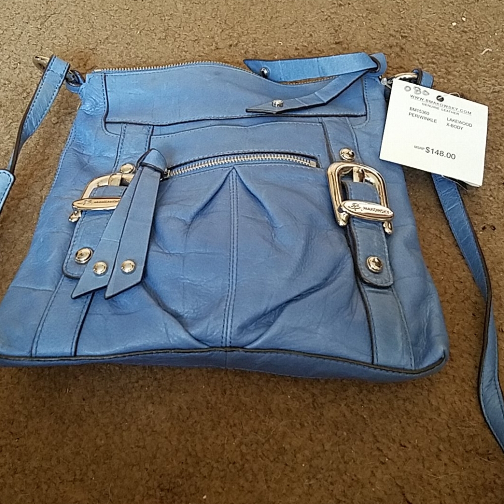B Makowsky blue purse